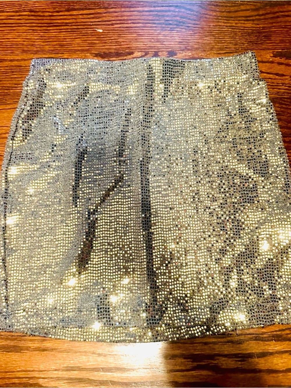 Lovely Day Silver Sequin Mini Skirt